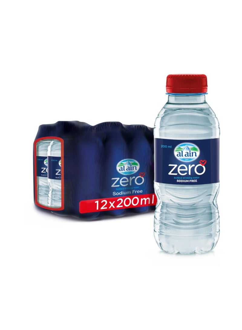 العين مياه عين زيرو المعبأة بدون صوديوم – 12 قطعة (200 مل لكل منها) ترطيب صحي، مياه معدنية خالية من الصوديوم - Image 3